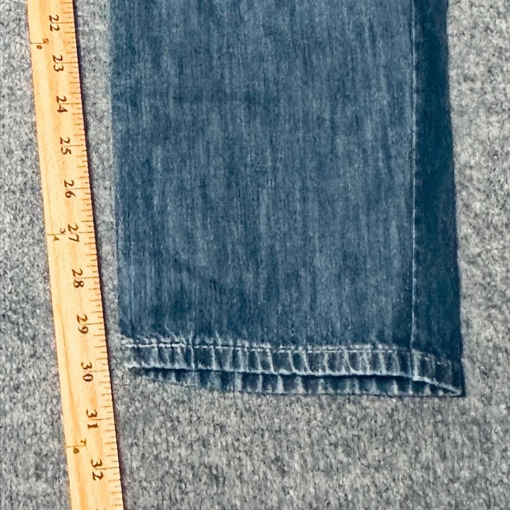 Levis 514 Slim Straight Jeans Mens 42x30 Blue Denim Medium Wash‎